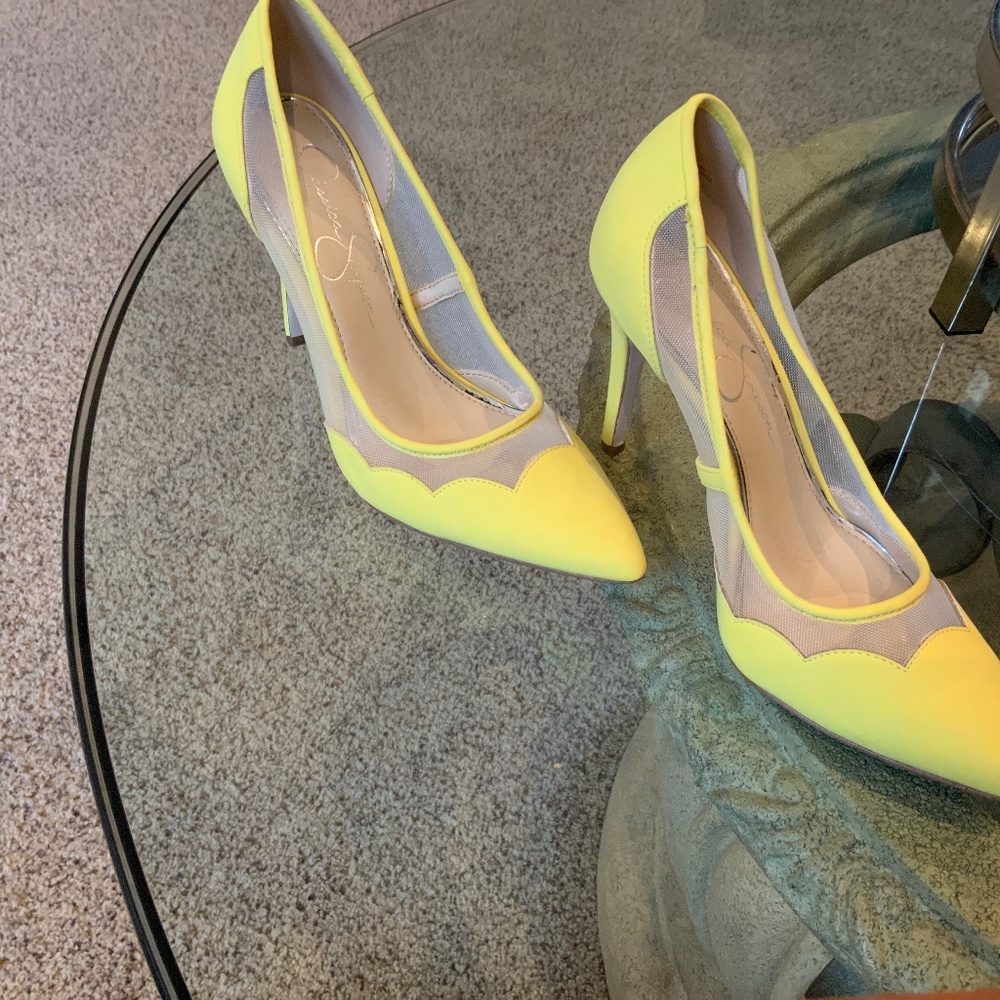 Jessica Simpson Yellow Pumps